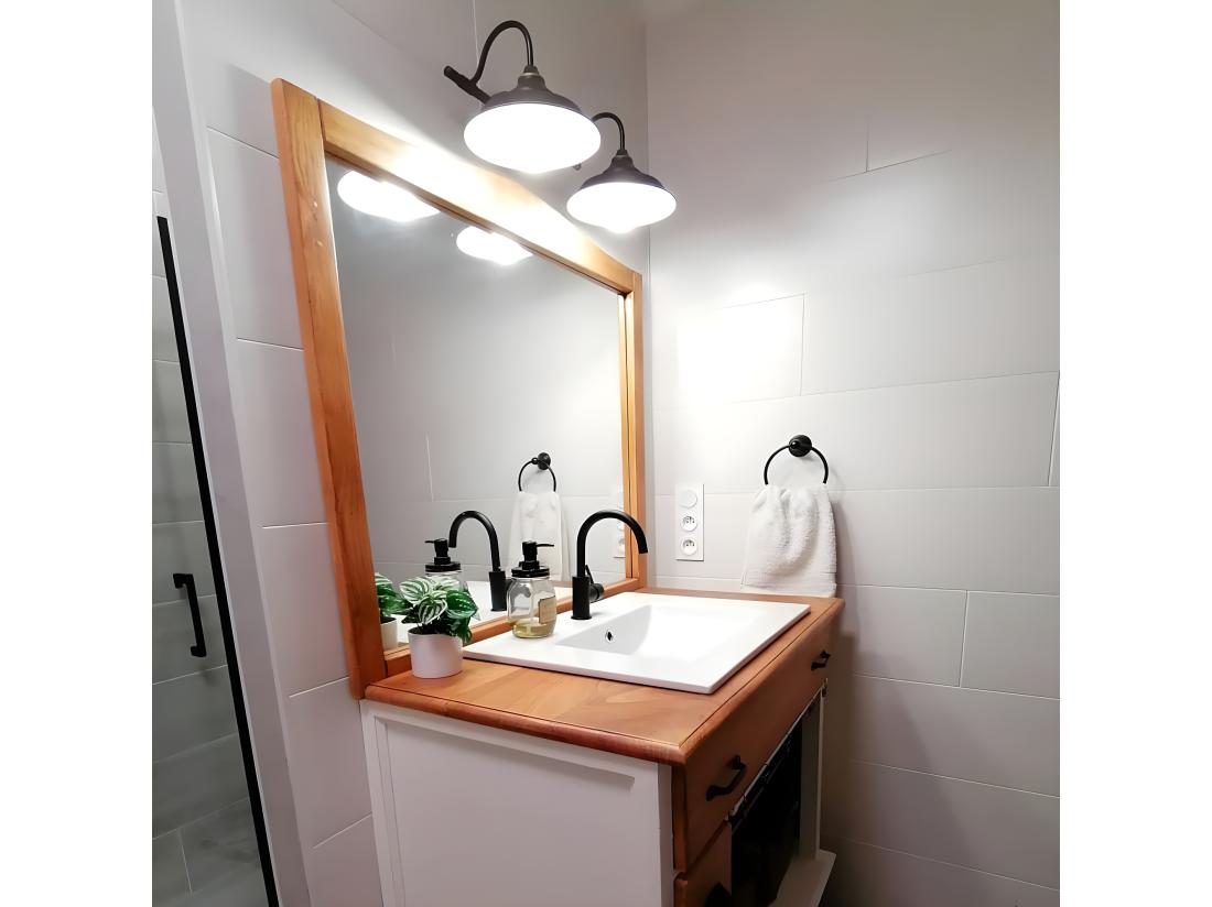 Vente Unique Kiwo Mitigeur évier Noir - Essebagno