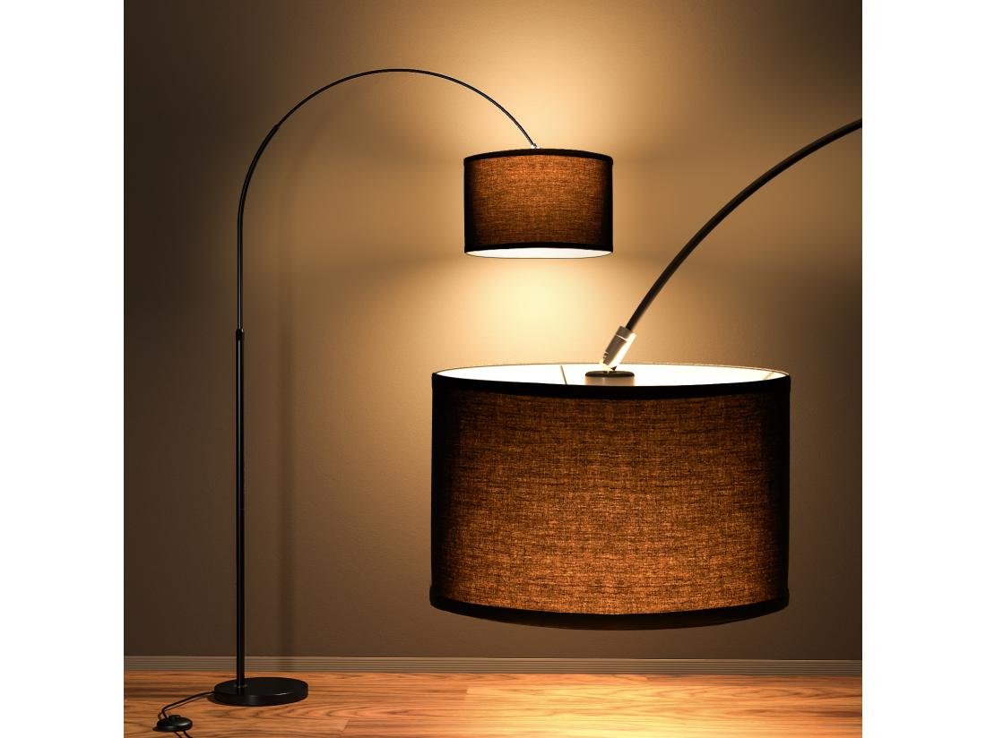 Vente Unique Lampadaire Arc JASMIN