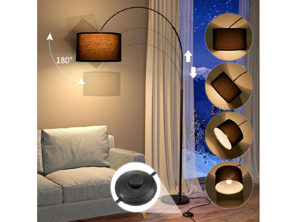 Vente Unique Lampadaire Arc JASMIN