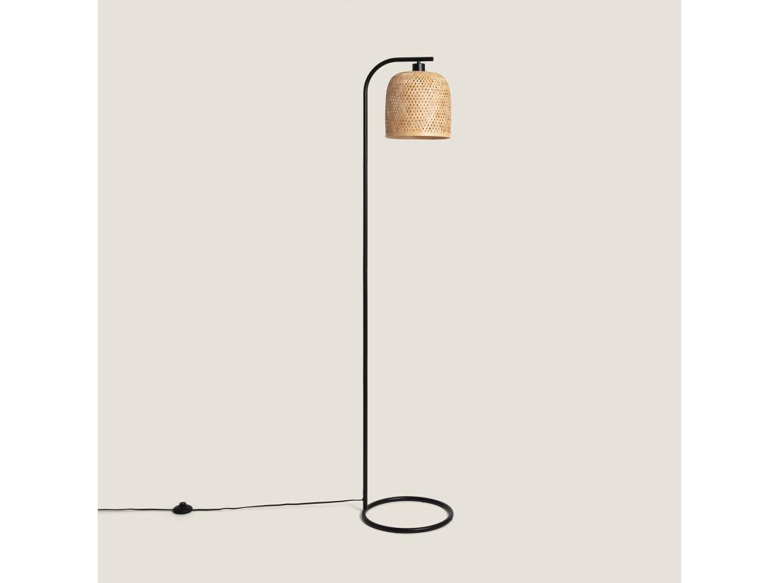 vente unique Lampadaire Bambou Adola Naturel
