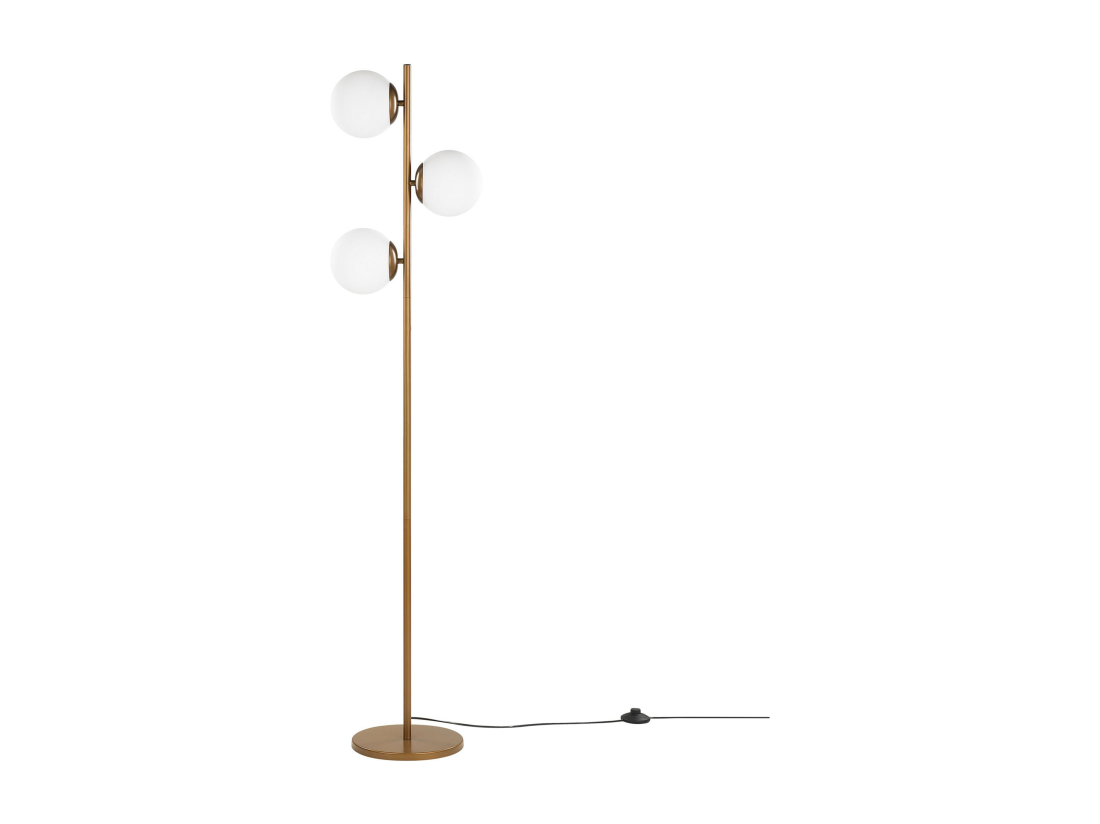 Vente Unique Lampadaire WADI Métal Doré