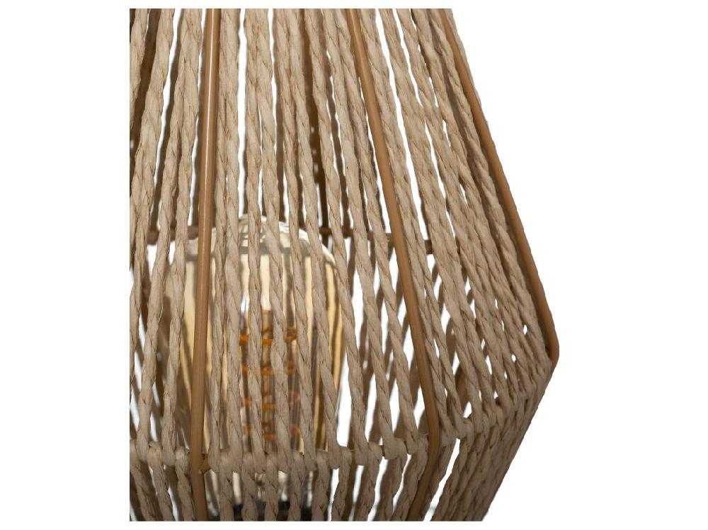 Vente Unique Lampe à Poser Corde Nature H 32 Cm
