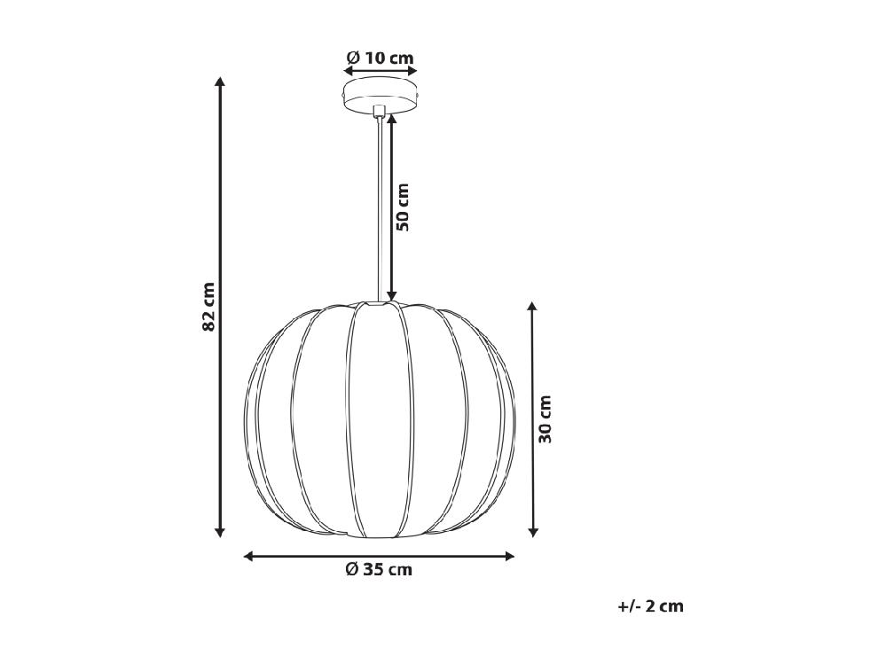 Vente Unique Lampe Suspension MARIETA Blanc