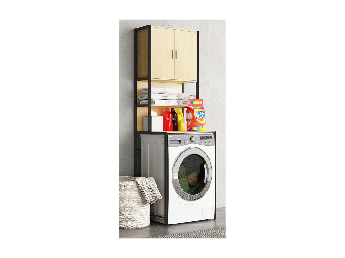 Vente Unique Lave-linge Surélevé Armoire Edino