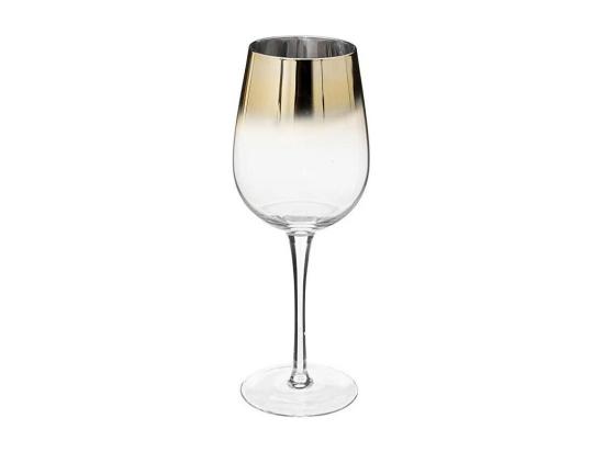 Vente Unique Lot De 6 Verres à Vin "Arya" - Doré - 38 Cl