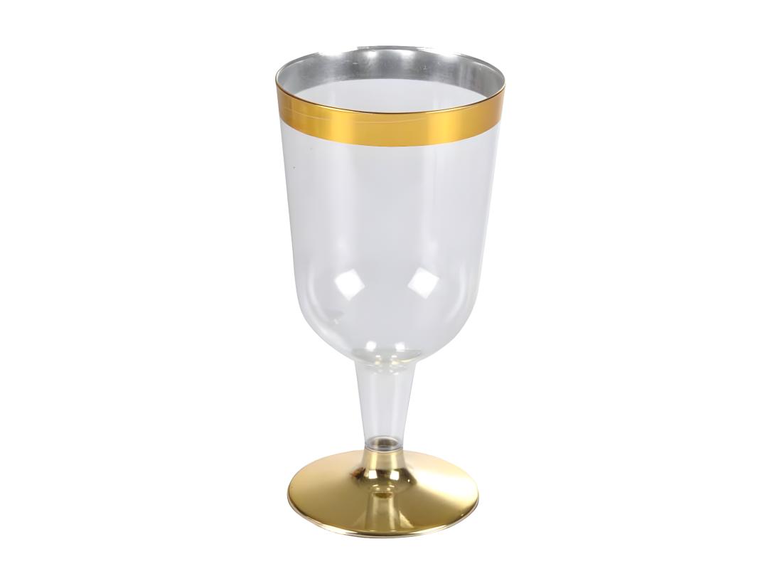 vente unique Lot de 6 Verres à Vin "Liseré" 18cl Or