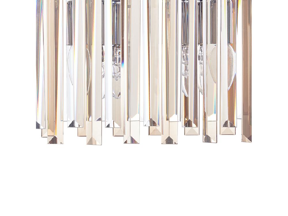 Vente Unique Lustre MANDEO Verre Argenté