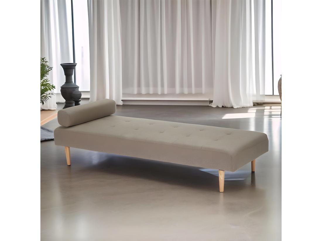 Vente Unique Marino Lit De Repos Tissu Marron