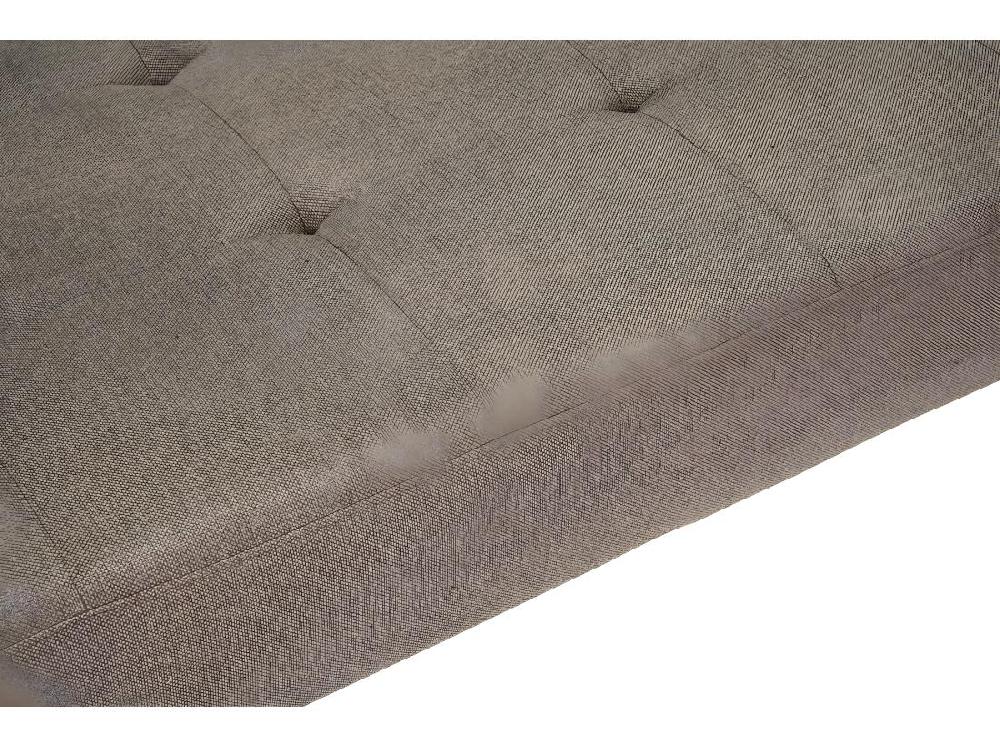 vente unique Marino lit de repos tissu marron