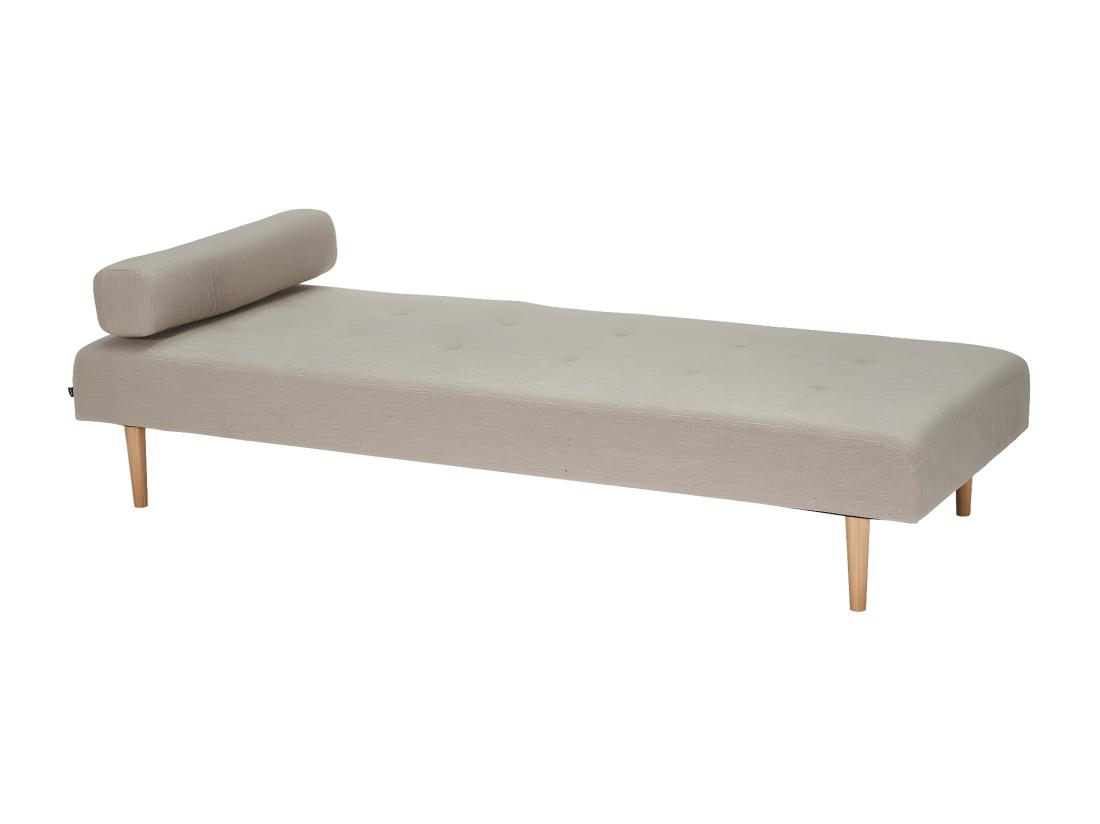 vente unique Marino lit de repos tissu sable