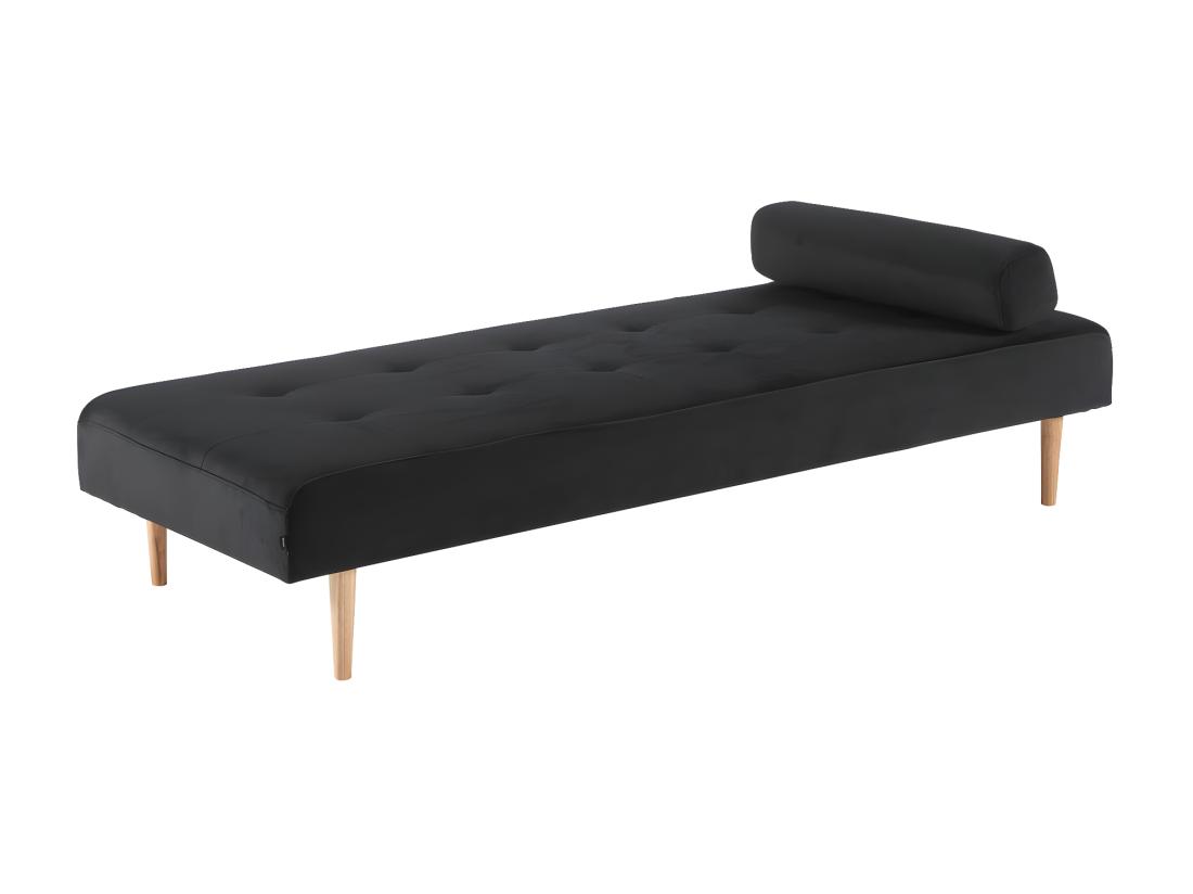 Vente Unique Marino Lit De Repos Velours Noir