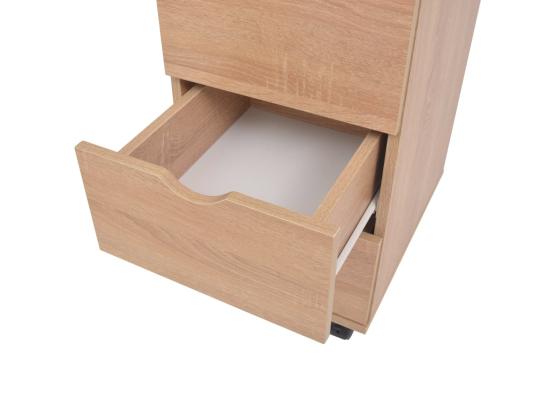 Vente Unique Meuble à Tiroirs 33x45x60 Cm Chêne
