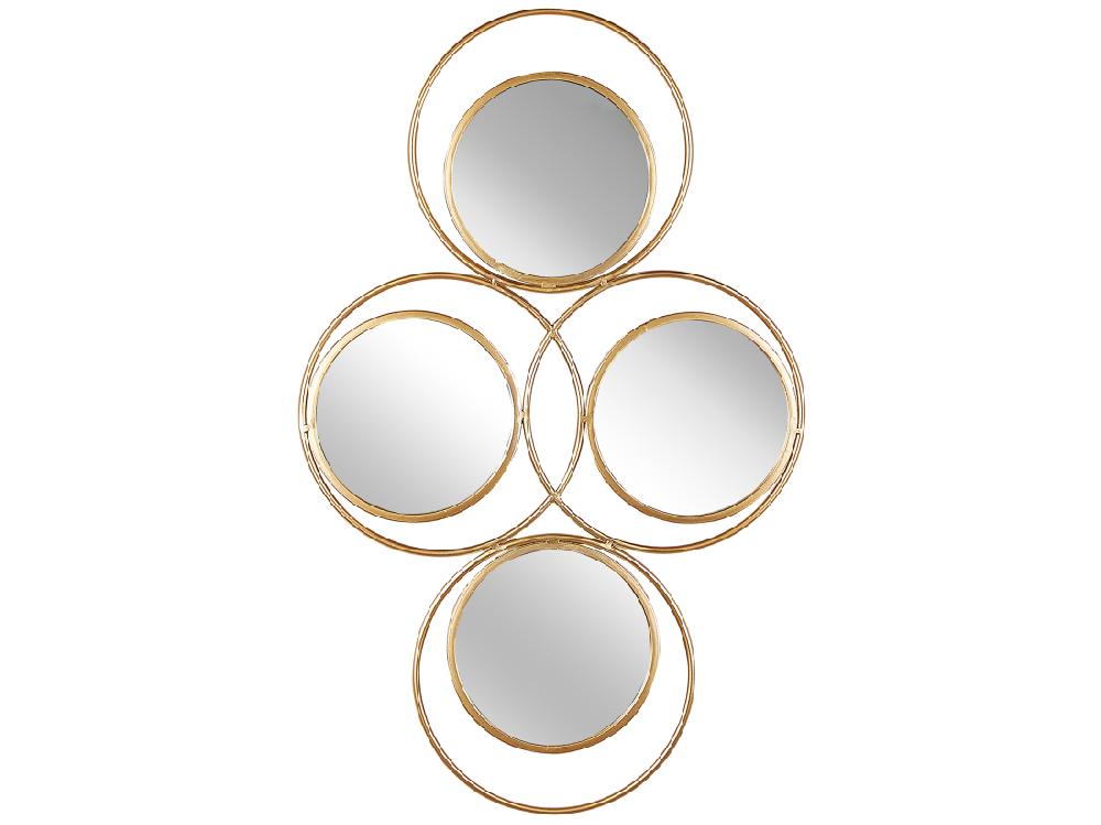 vente unique Miroir LESCAR 50 cm 80 cm Métal Doré