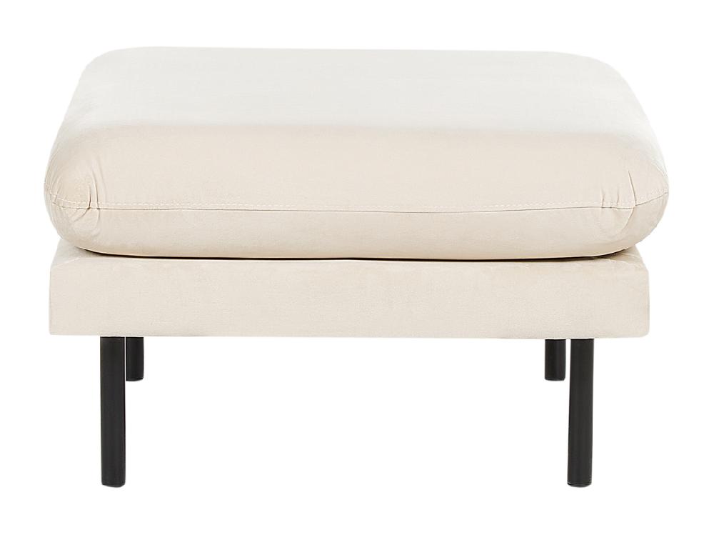 Vente Unique Ottoman VINTERBRO Velours Beige Clair