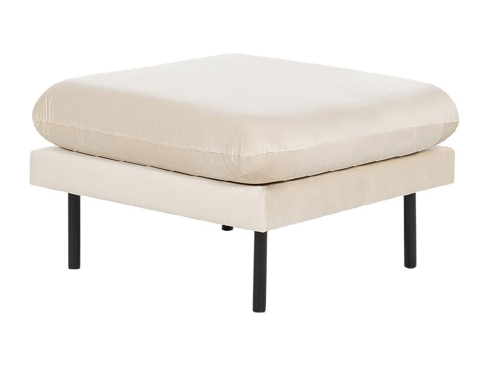 Vente Unique Ottoman VINTERBRO Velours Beige Clair