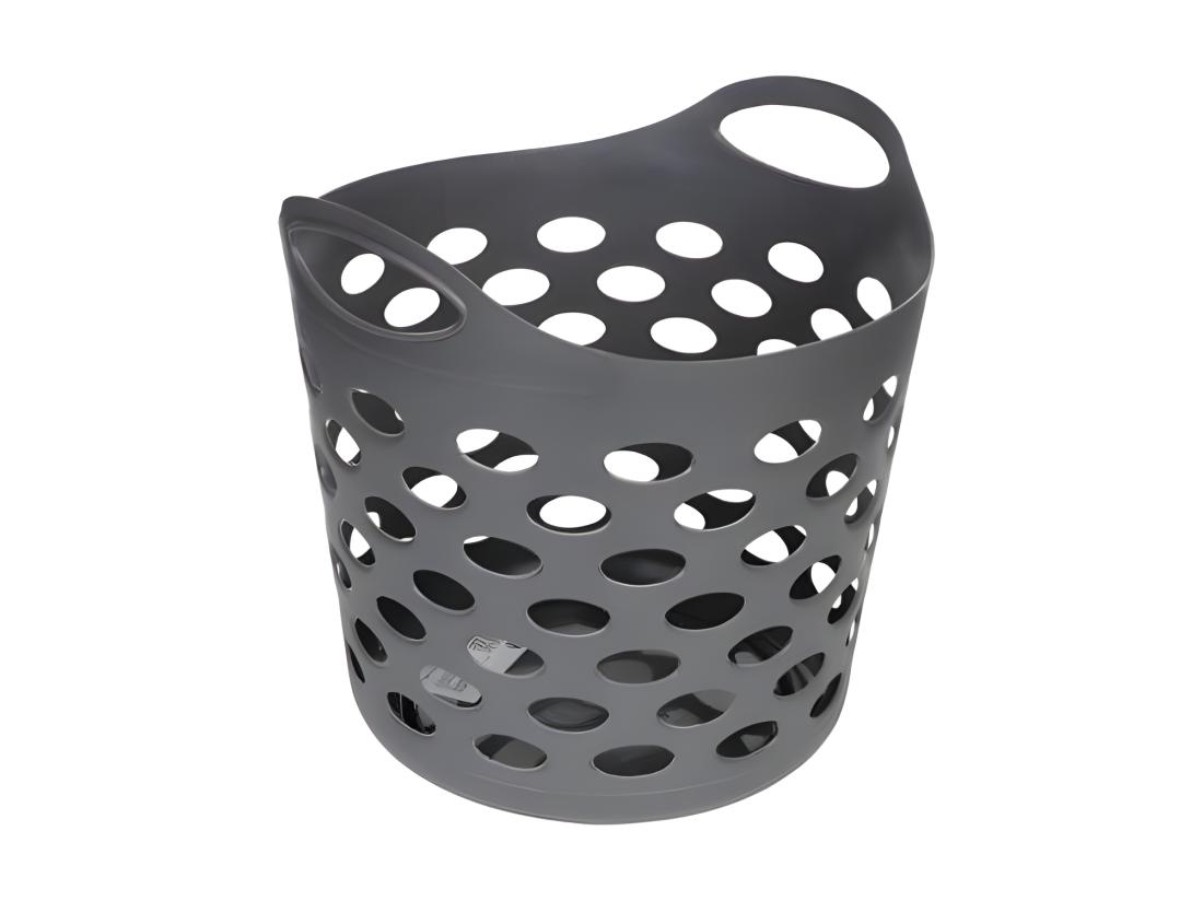 vente unique Panier à linge - 28 L - Gris