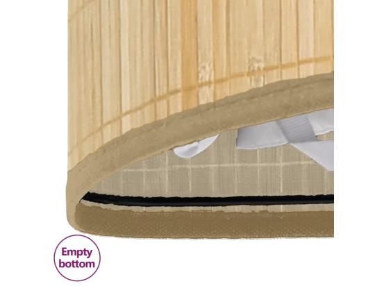Vente Unique Panier à Linge D'angle Bambou 60 L