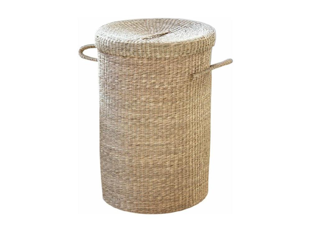 vente unique Panier à linge en jonc de mer naturel