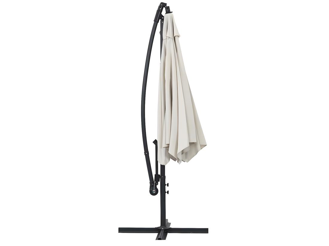 Vente Unique Parasol Déporté "Ilios" - Ecru