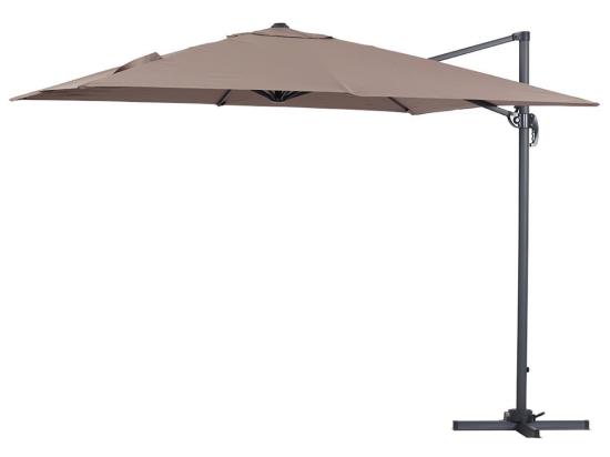 Vente Unique Parasol Déporté "Sun 3" - 3 X 3 M - Taupe