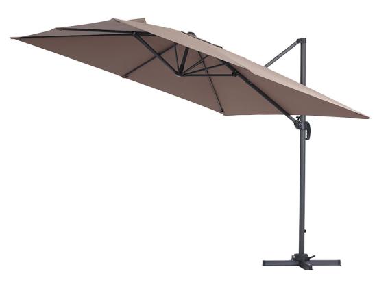 vente unique Parasol déporté "Sun 3" - 3 x 3 m - Taupe