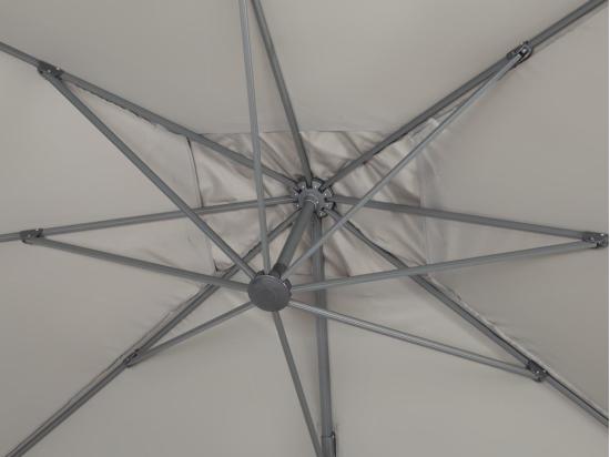 Vente Unique Parasol Déporté "Sun 4" - 3 X 4 M - Gris