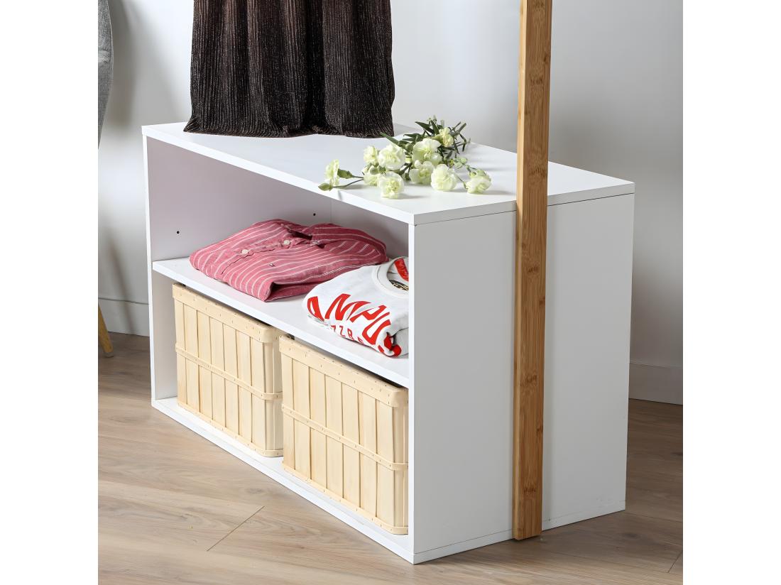 Vente Unique Penderie D'entrée Avec Rangement