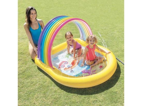Vente Unique Piscinette Fontaine Arc En Ciel Intex