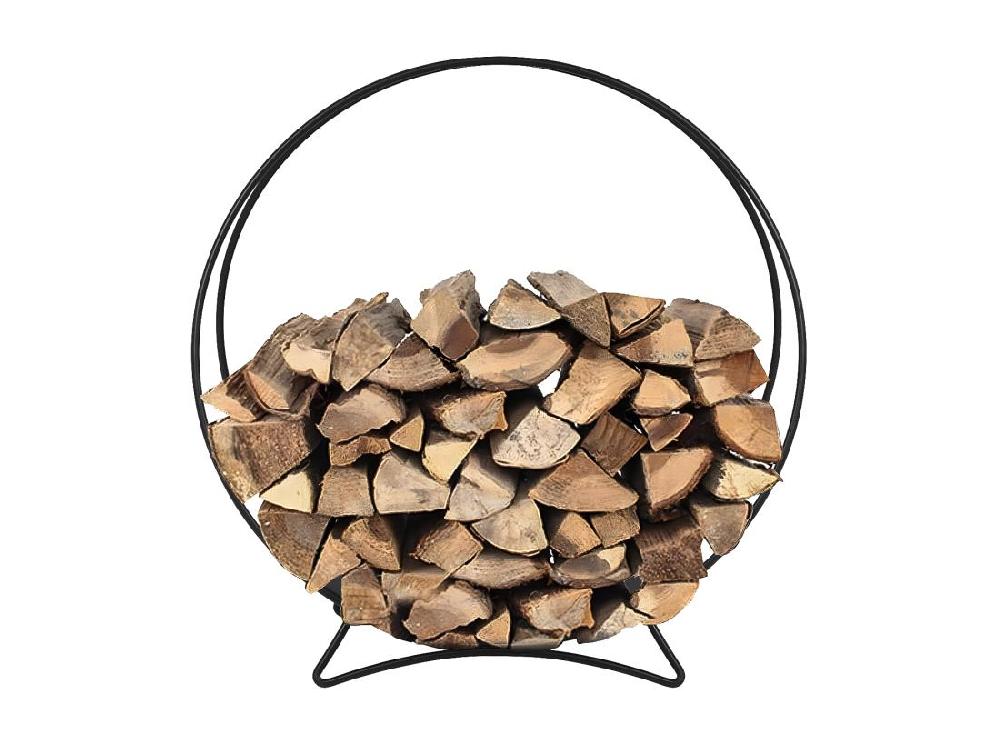 Vente Unique Porte Bûches En Métal - Noir - JONZAC