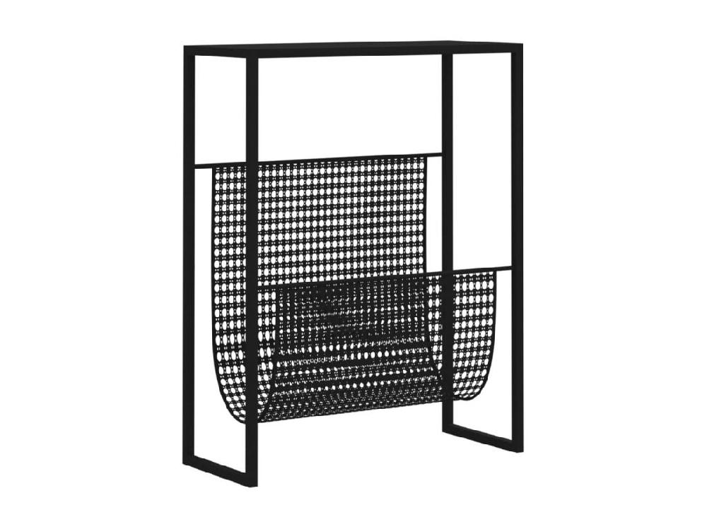 Vente Unique Porte-revue Noir 35x15x45 Cm Acier