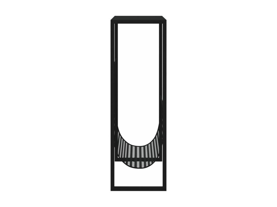 Vente Unique Porte-revue Noir 35x15x45 Cm Acier