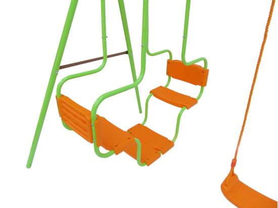 Vente Unique Portique Acier "Eva" - 1.96m - 3 Agrès