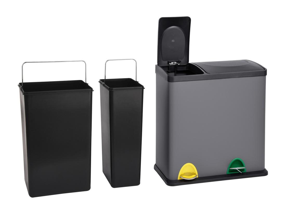 Vente Unique Poubelle De Tri (12l + 23l)