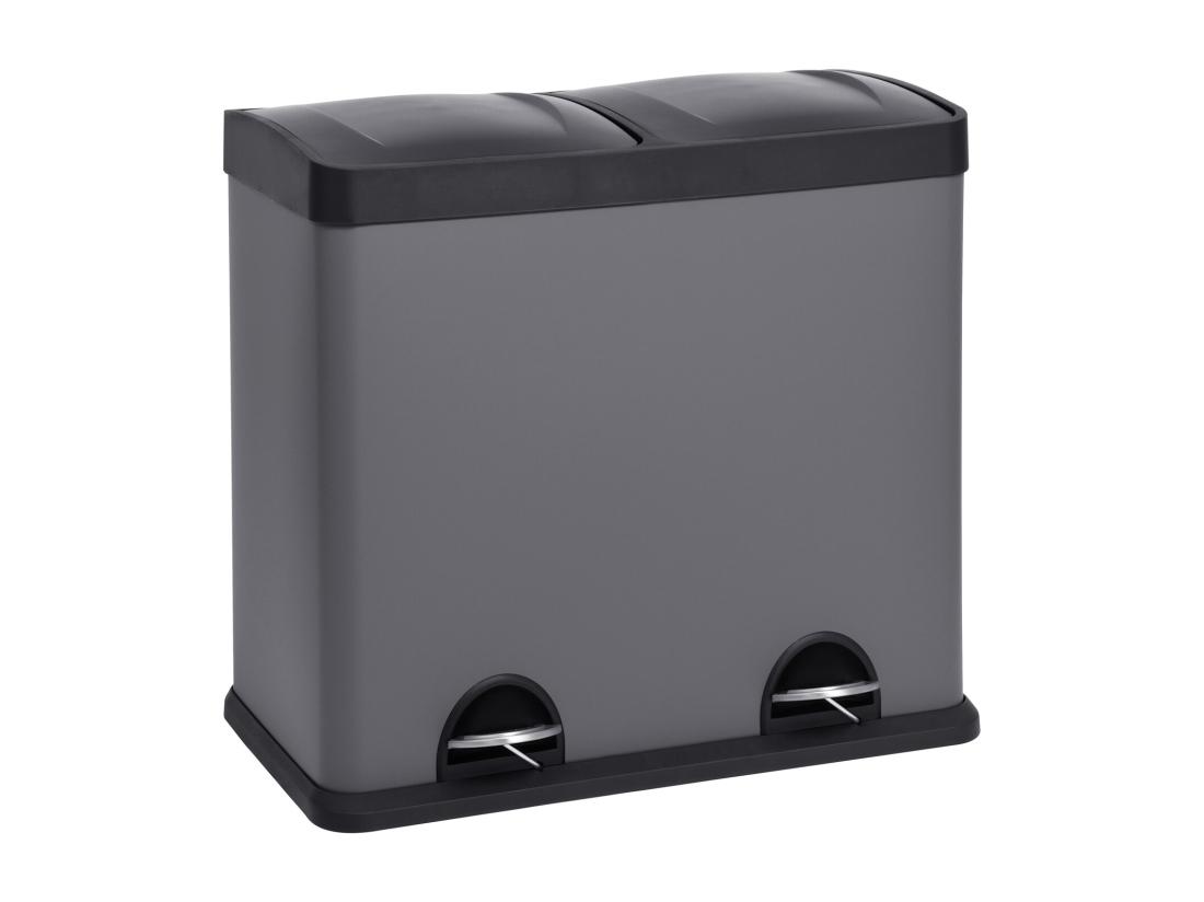 vente unique Poubelle de tri 48L en inox