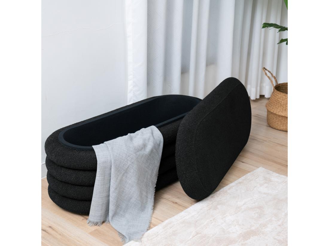 Vente Unique Pouf Avec Espace De Rangement