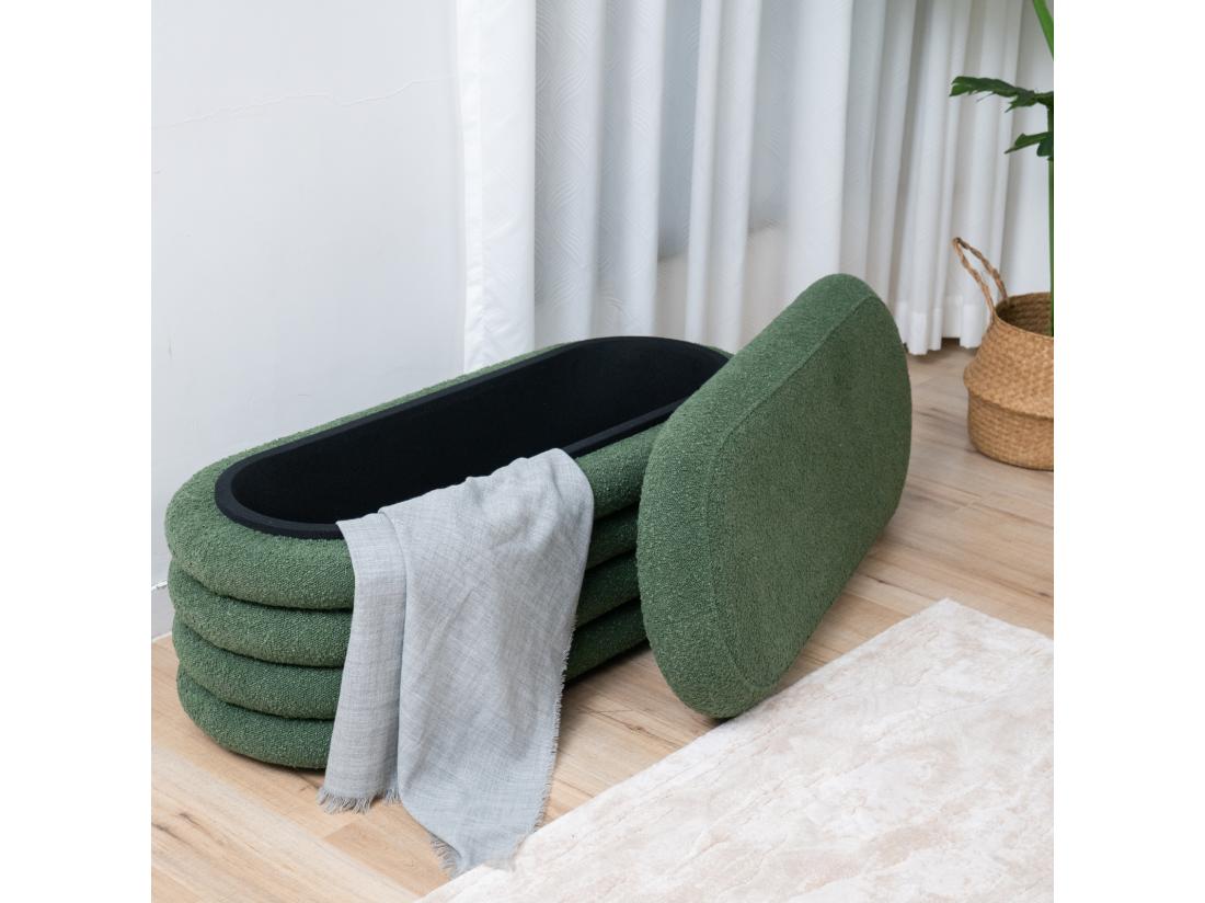 Vente Unique Pouf Avec Espace De Rangement