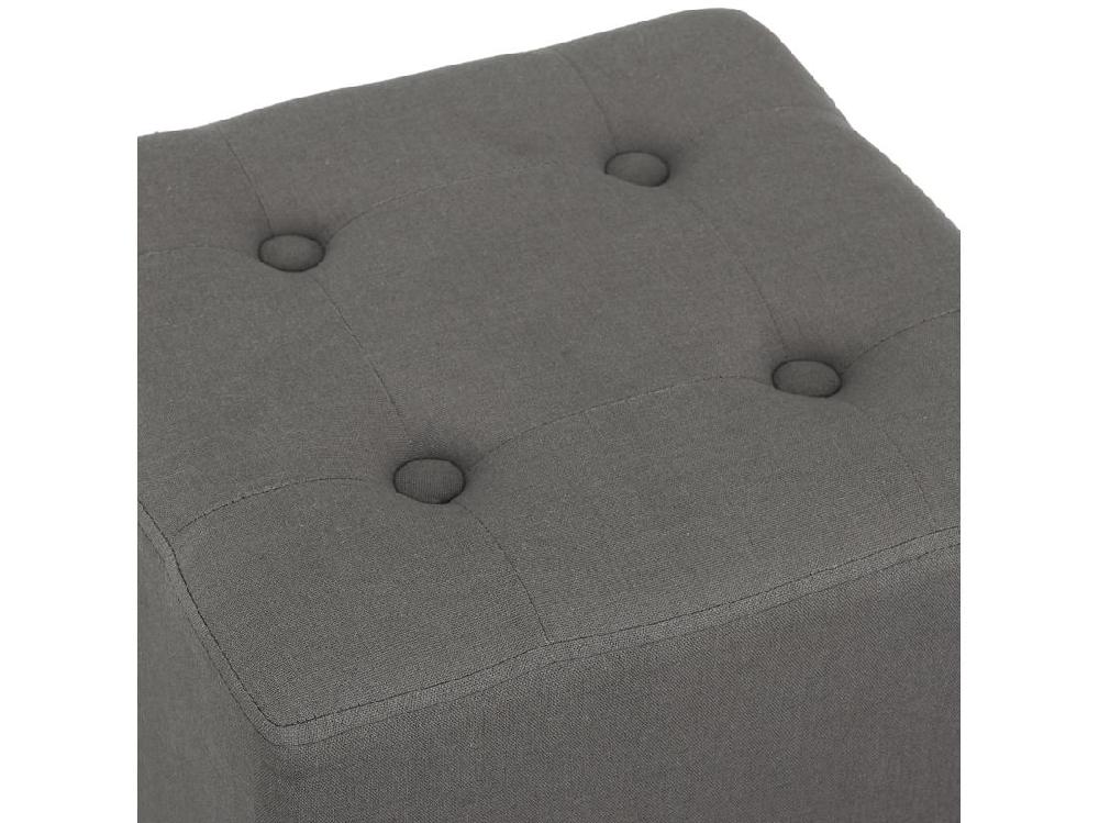 Vente Unique Pouf Carre Hippolyte Gris