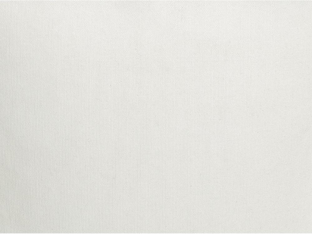 Vente Unique Pouf En Coton Blanc OURIKA