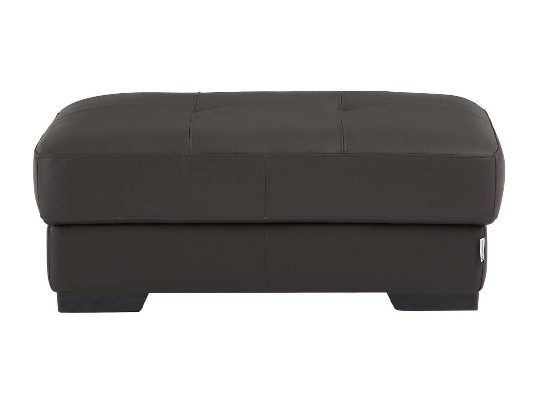 vente unique Pouf en cuir METROPOLITAN II - Marron
