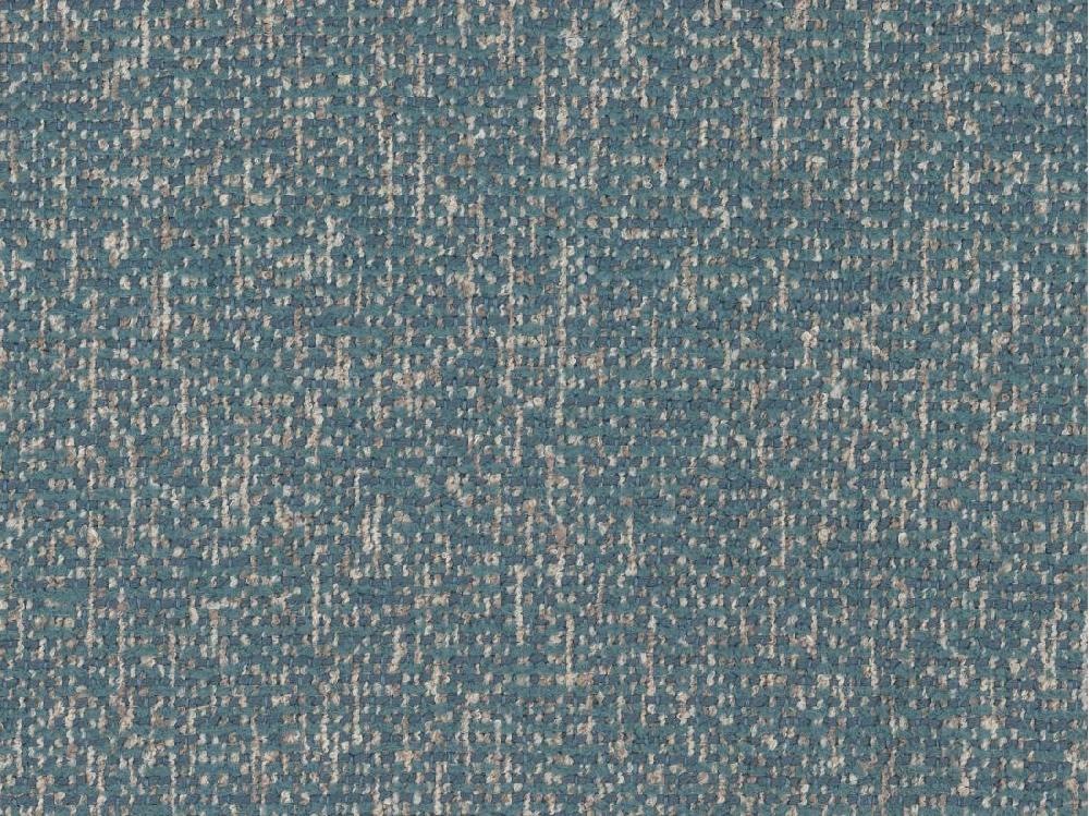 Vente Unique Pouf En Tissu Texturé Bleu MONELIA