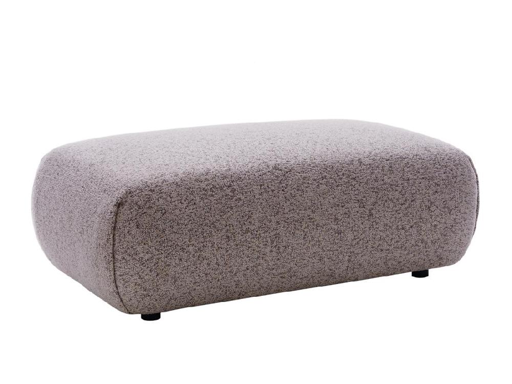 Vente Unique Pouf En Tissu Texturé Rose MONELIA