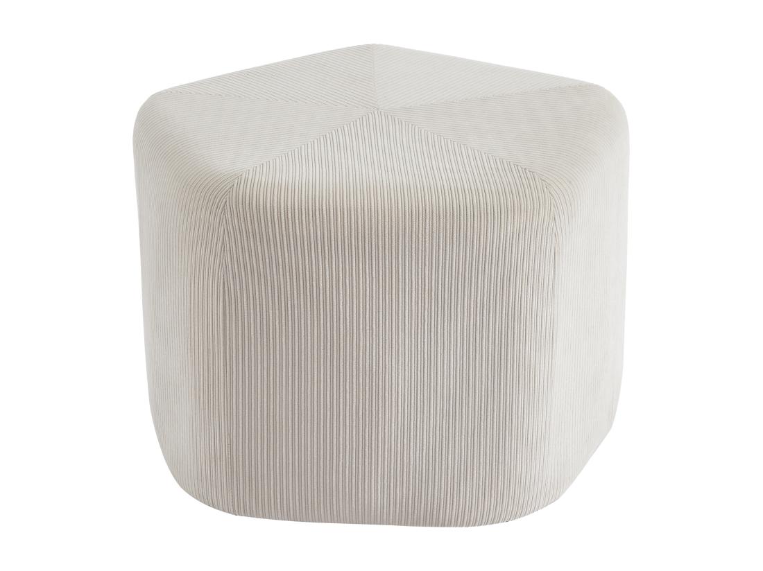 Vente Unique Pouf En Velours Côtelé Beige TALODI