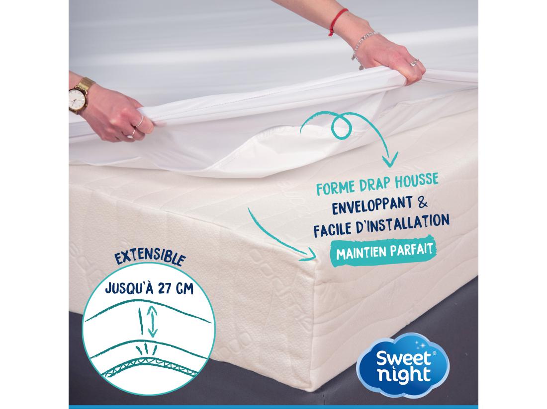 Vente Unique Protège Matelas 90x190 Cm