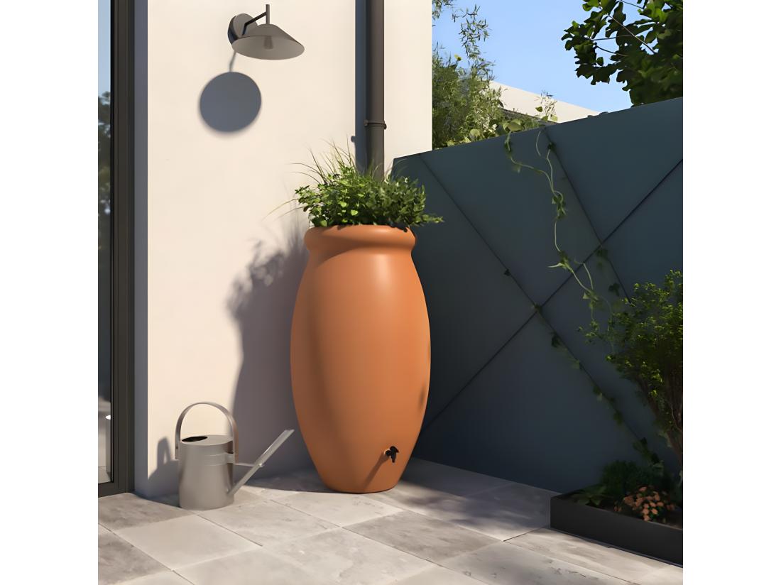 Vente Unique Récupérateur D'eau Jarre 1000l Toscan