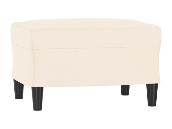 Vente Unique Repose-pied Crème 60x50x41 Cm Velours