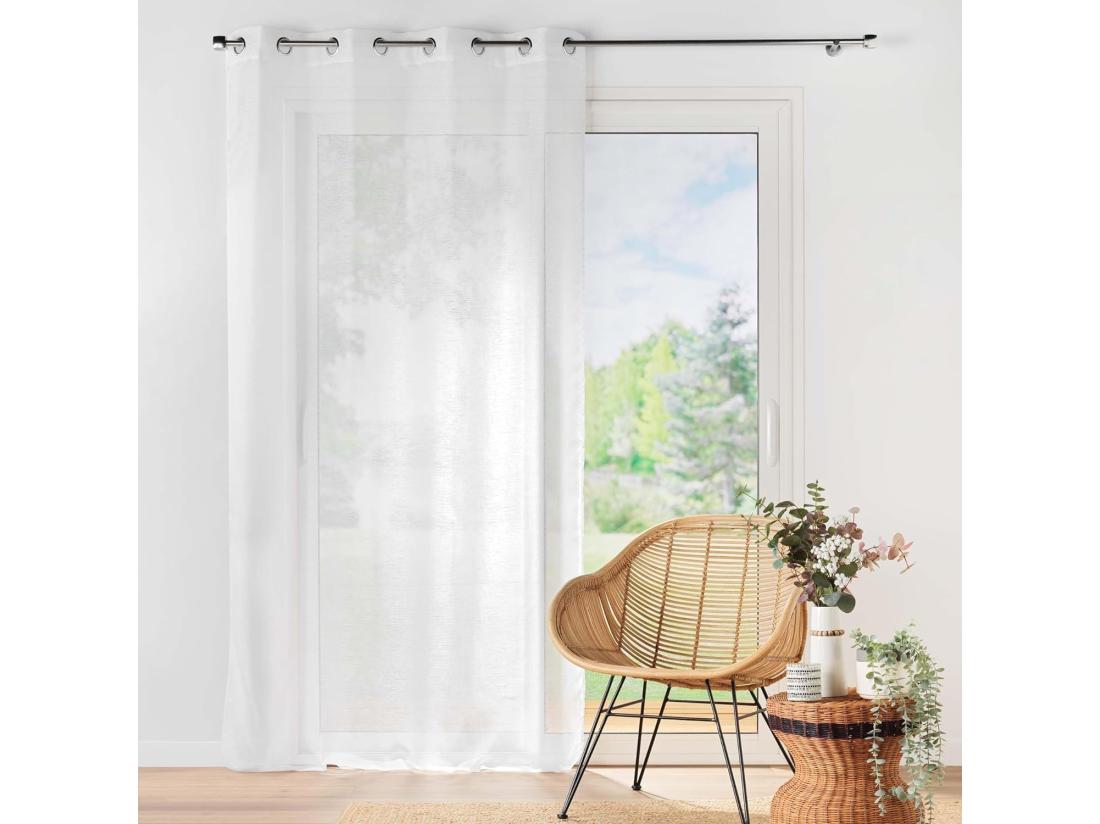 Vente Unique Rideau Voilage "Lisséa" 140x240cm Blanc