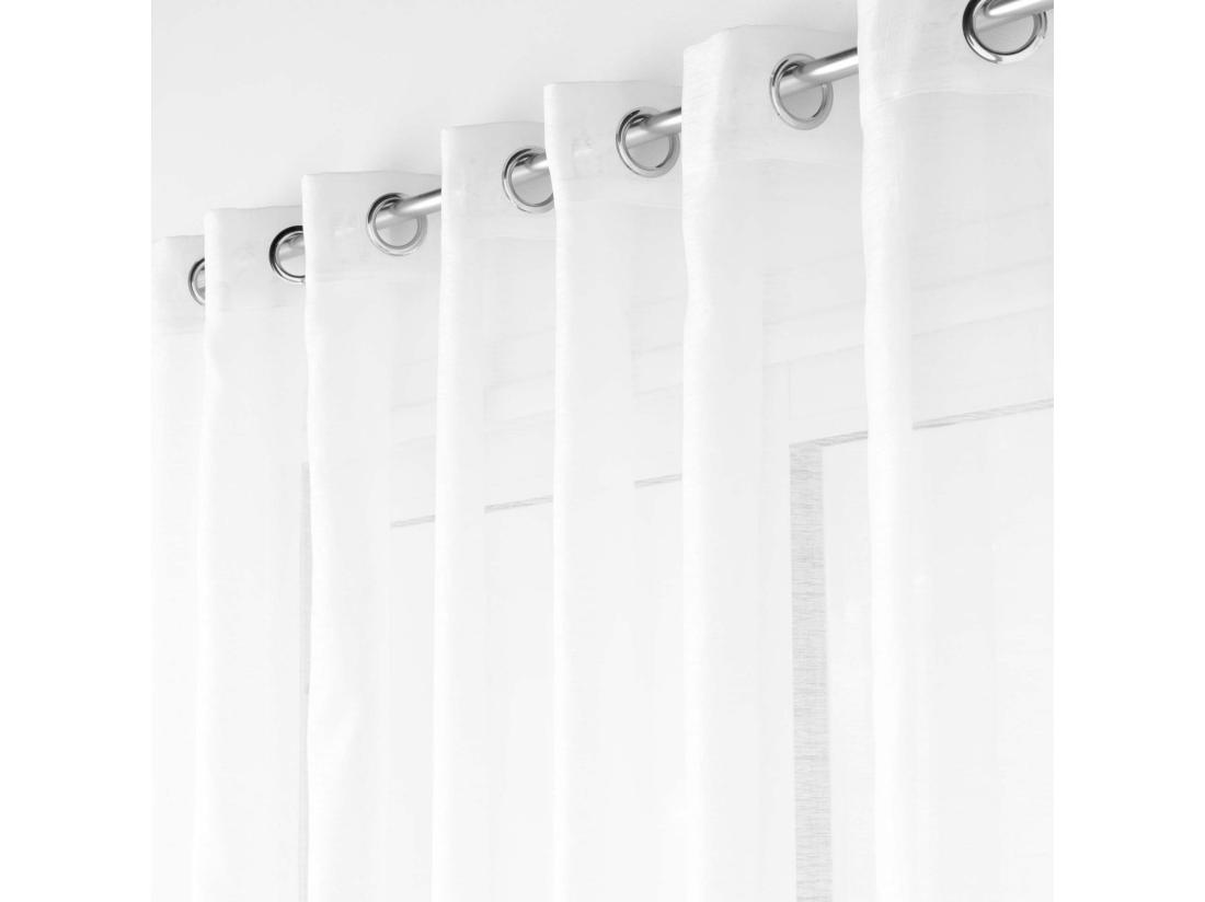 Vente Unique Rideau Voilage "Lisséa" 140x240cm Blanc