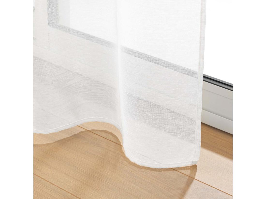 Vente Unique Rideau Voilage "Lisséa" 140x240cm Blanc