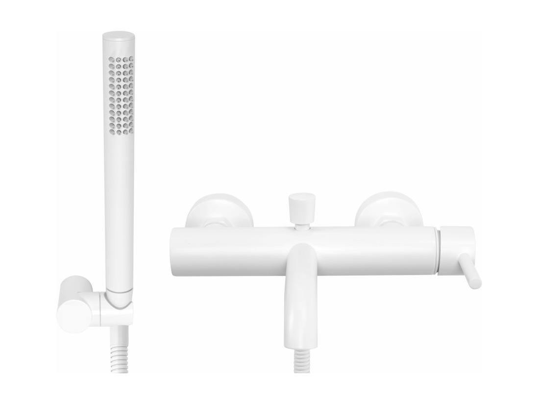 Vente Unique Robinet De Baignoire Rea Lungo White