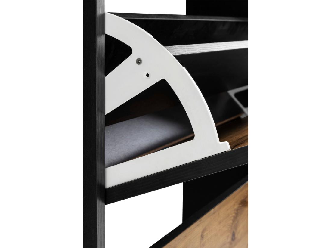 Vente Unique Rocco|Coffre à Chaussures Chêne Noir